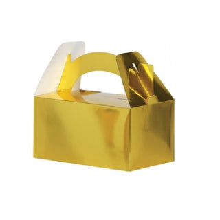 Five Star | Metallic Gold Lunch Boxes | Gold Party Supplies NZ