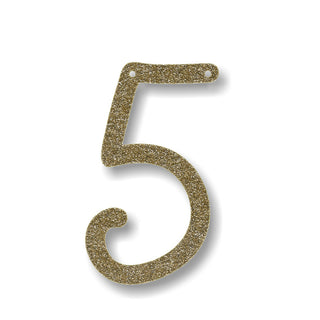 Meri Meri Gold Acrylic Bunting Letter or Number