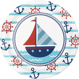 Nautical Plates - Lunch 8 Pkt
