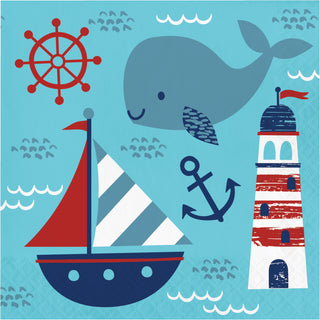 Nautical Napkins - Lunch 16 Pkt