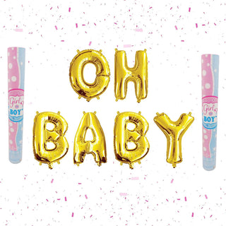 Girl Gender Reveal Cannon Kit | Gender Reveal Party Supplies