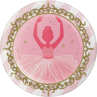 Ballerina Twinkle Toes Plates | Ballerina Party Supplies NZ
