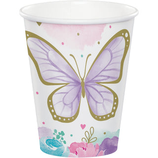 Butterfly Shimmer Cups - 8 Pkt