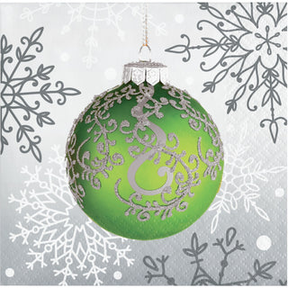 Elegant Ornaments Napkins - Beverage 16 Pkt