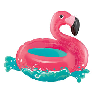 Floating Flamingo SuperShape Foil Balloon