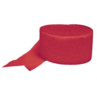 Red Crepe Streamer | Green Party Supplies NZ 
