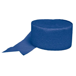 Royal Blue Crepe Streamer | Blue Party Supplies NZ