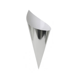 Five Star Metallic Silver Snack Cones