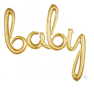 Gold Balloon Phrase - Baby