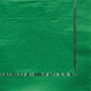 Green Glitz Napkins - Beverage 16 Pkt