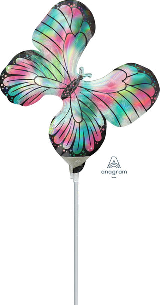 Iridescent Butterfly Mini Foil Balloon