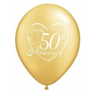 Happy 50th Anniversary Balloons