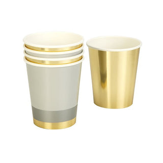 Modern Metallic Cups - 8 Pkt