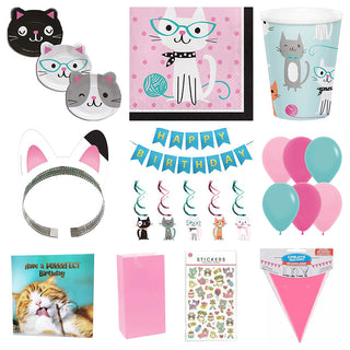 Premium Cat Party Pack for 8