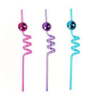 Disco Ball Straws | KPop Demon Hunters Party Supplies NZ