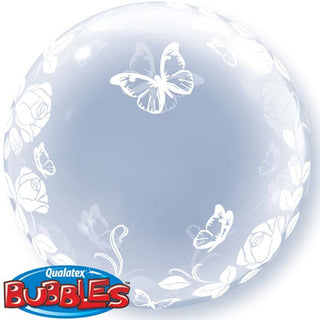 Roses & Butterflies Bubble Balloon