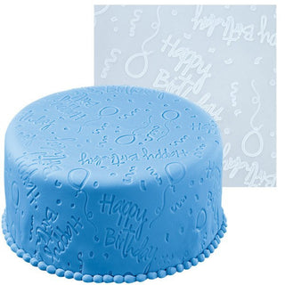 Happy Birthday Fondant Embosser Mat - PICK UP ONLY