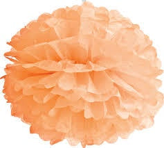 Pom Pom Decorations | Tangerine Orange Pom Pom Decorations | Tangerine Orange Party Supplies