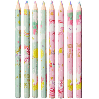 Magical Unicorn Multi-Coloured Pencils - 8 Pkt