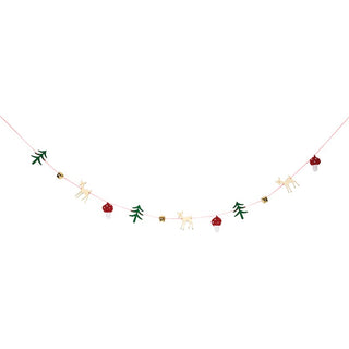 Meri Meri Reindeer and Mushroom Garland | Christmas decorations NZ