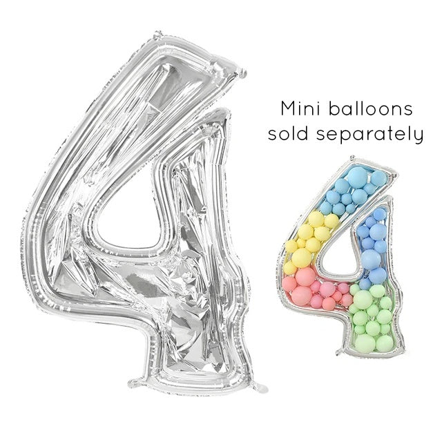 Balloon Inflatable Numbers Inflatable Number Balloon Frame - 4 NZ – Build a Birthday NZ