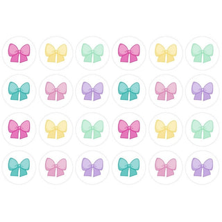 Bows Edible Icing Cupcake Images