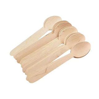 Wooden Teaspoons - 12 Pkt | Eco Party Supplies NZ