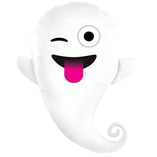 Ghost Emoji Supershape Foil Balloon