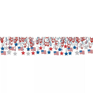 America Swirl Decorations | 4th of July Party Supplies NZ