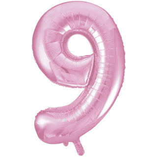 Giant Lovely Pink Number 9 Foil Balloon | 9th Birthday Party Supplies NZ