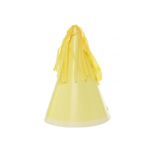 Five Star Pastel Yellow Party Hats - 10 Pkt