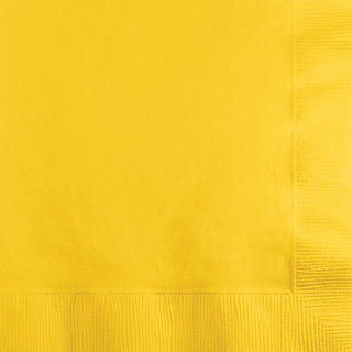 School Bus Yellow Napkins - Lunch 50 Pack