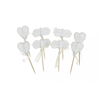 I Do Cupcake Toppers - 8 Pkt