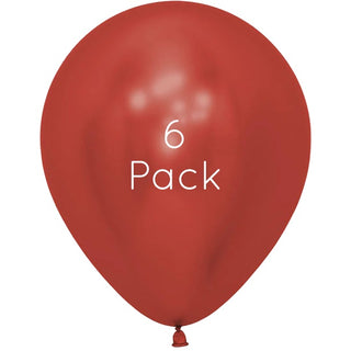 Reflex Crystal Red Foil Balloons | Red Balloons
