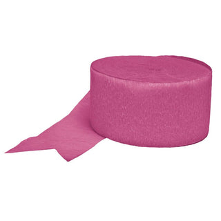 Hot Pink Crepe Streamer | Hot Pink Party Supplies NZ