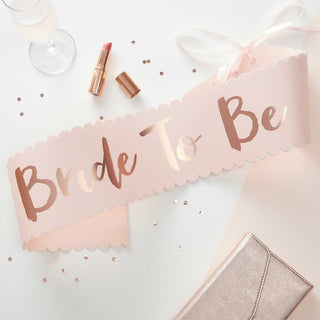 Ginger Ray | Team Bride Sash - Bride to Be | Hen Party Supplies NZ