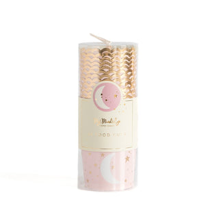 My Mind's Eye Baby Pink & Gold Stars Baking Cup | Baby Cupcake Papers NZ