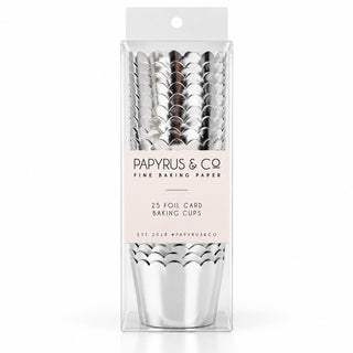 Silver Foil Baking Cups - 25 Pkt