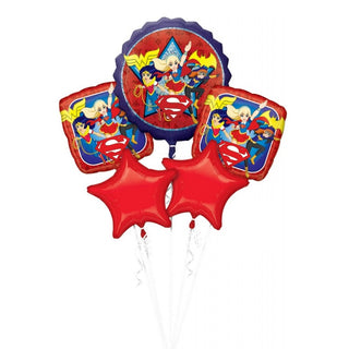 Super Hero Girls Balloon Bouquet | Super Hero Girls Party Supplies NZ
