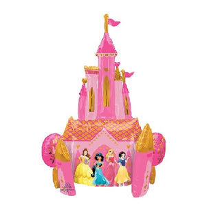Disney Princess Balloon | Disney Princess Party Supplies | Disney Princess Castle Foil Air Walker Balloon | Castle Balloon | Giant Balloon