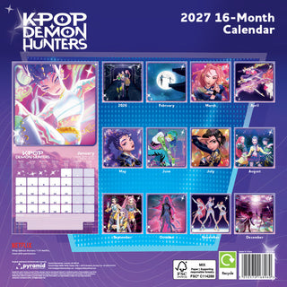 K-Pop Demon Hunters Calendar 2027