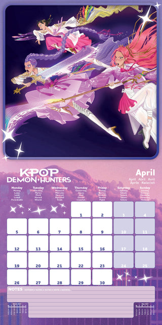 K-Pop Demon Hunters Calendar 2027