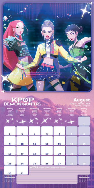 K-Pop Demon Hunters Calendar 2027
