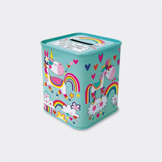 Rachel Ellen | Never Forget How Amazing You Are Unicorn Money Box Tin | Kids Gifts NZ