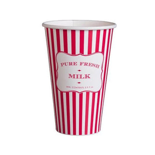 Robert Gordon Red Stripe Milkshake Cups - 5 Pkt