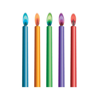 Colour Flame Candles | Rainbow Cake Decorations NZ