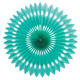 Turquoise Hanging Fan 40cm | Turquoise Party Supplies NZ