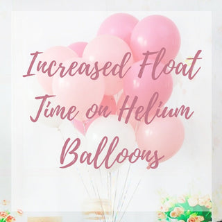 Increased Float Time on Eight 28cm Helium Balloons