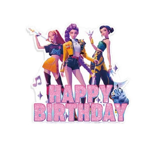 KPop Demon Hunters Happy Birthday Cake Topper | KPop Demon Hunters Party Supplies NZ
