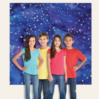 Galaxy Scene Setter Photo Backdrop | Space Party Supplies NZ